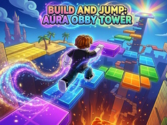 খেলা Build and Jump: Aura Obby Tower