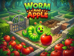 খেলা Worm and Apple