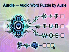 খেলা Aurdle — Audio Word Puzzle by Auzle