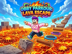 খেলা Obby Parkour: Lava Escape