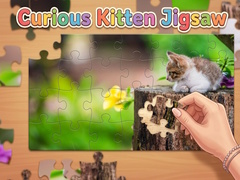 খেলা Curious Kitten Jigsaw
