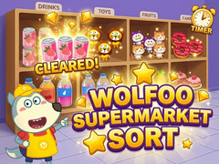 খেলা Wolfoo Supermarket Sort