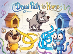 খেলা Draw path to home