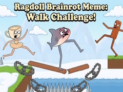 খেলা Ragdoll Brainrot Meme: Walk Challenge!