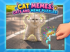 খেলা Cat Memes: Cats and Meme Puzzles!