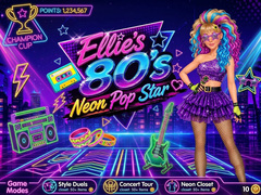 খেলা Ellie’s 80’s Neon Pop Star