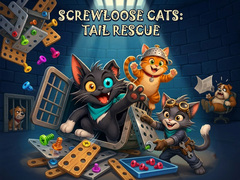 খেলা Screwloose Cats: Tail Rescue