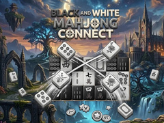 খেলা Black and White Mahjong Connect