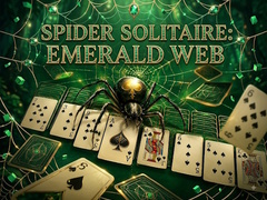 খেলা Spider Solitaire: Emerald Web