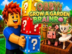 খেলা Obby: Grow a Garden Brainrot