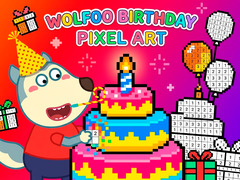 খেলা Wolfoo Birthday Pixel Art