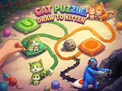 খেলা Cat Puzzle: Draw To Kitten