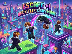 খেলা Escape +1 Back Flip: Obby Mode
