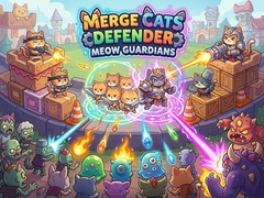 খেলা Merge Cats Defender: Meow Guardians