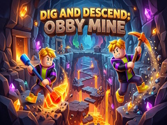খেলা Dig and Descend: Obby Mine