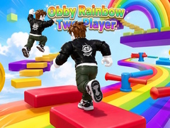 খেলা Obby Rainbow Parkour Two Player