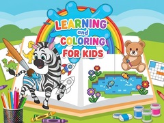 খেলা Learning and Coloring For Kids