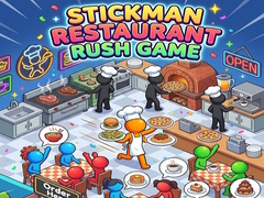 খেলা Stickman Restaurant Rush Game
