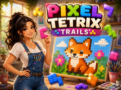 খেলা Pixel Tetrix Trails