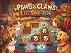 খেলা Paws & Claws Tic Tac Toe