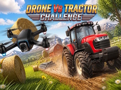 খেলা Drone vs Tractor Challenge