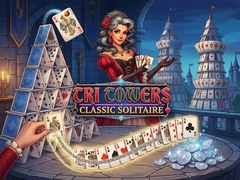 খেলা Tri Towers Classic Solitaire