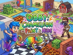 খেলা Obby: Chameleon - Paint & Hide