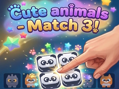খেলা Cute animals - Match 3!