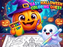 খেলা Easy Halloween Coloring Quest