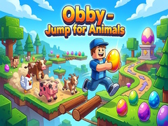 খেলা Obby - Jump for Animals
