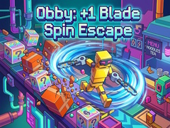 খেলা Obby: +1 Blade Spin Escape