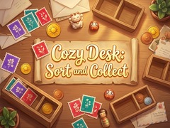 খেলা Cozy Desk Sort and Collect
