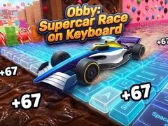 খেলা Obby: Supercar Race on Keyboard