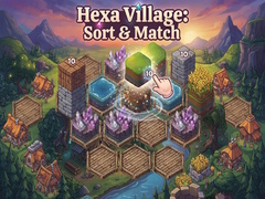 খেলা Hexa Village: Sort & Match