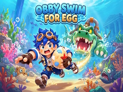 খেলা Obby Swim for Egg