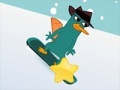 খেলা Perry The Platypus Snowboarding