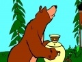 খেলা Masha and the Bear: The tea from a samovar
