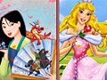 খেলা Mulan And Aurora Similarities